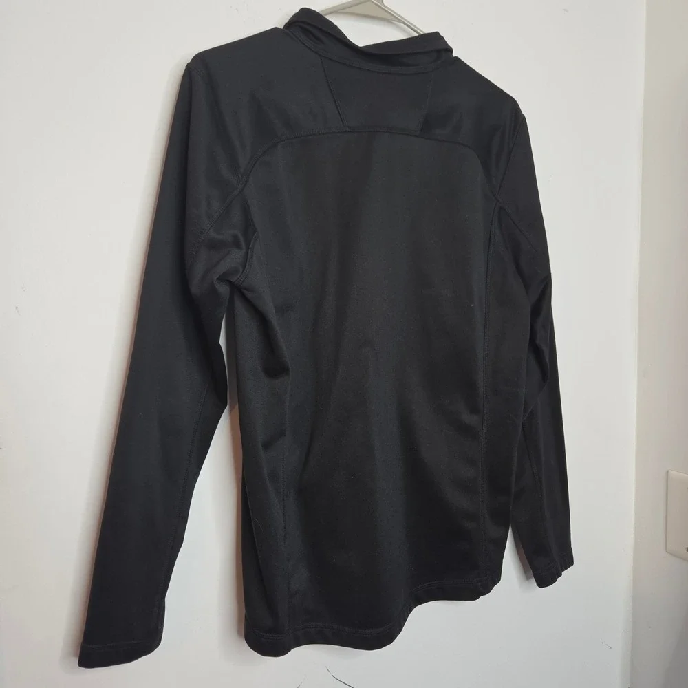 The North Face Mens Black Quarter Zip Pullover Fleece Sweatshirt Size Small